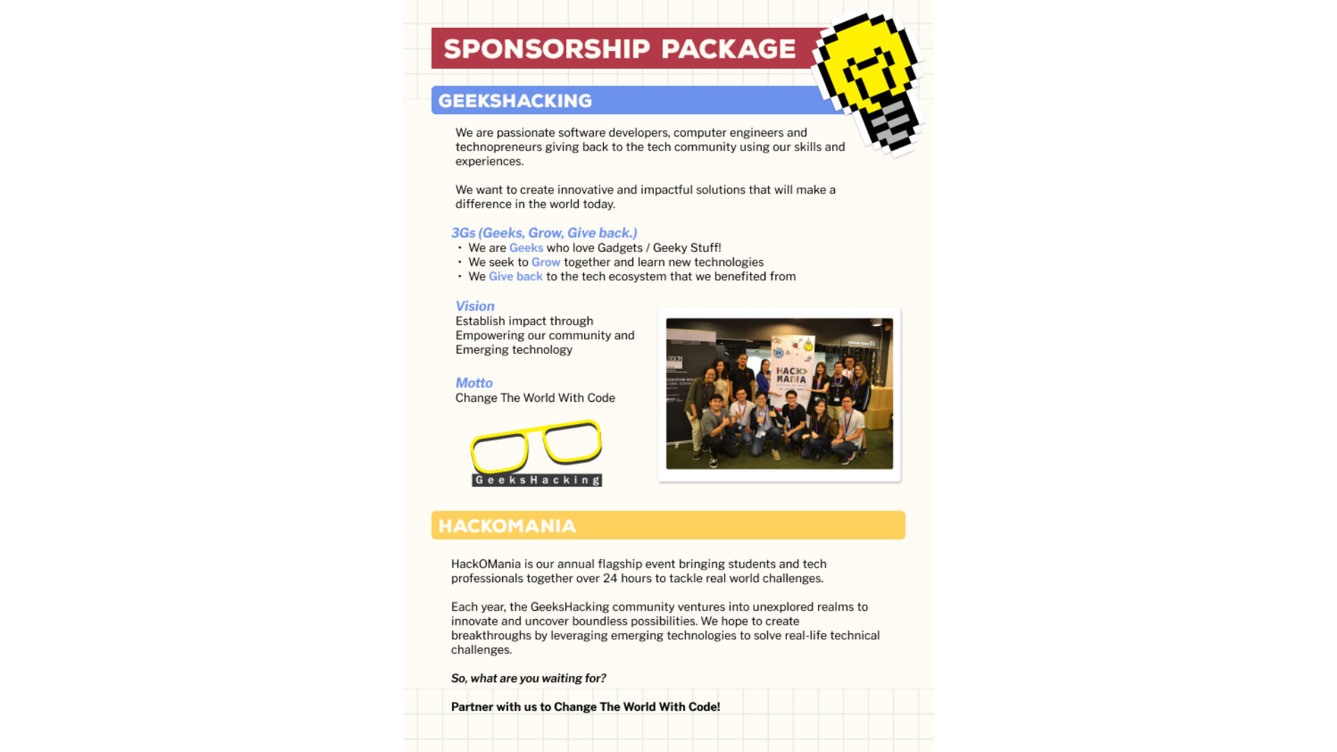 Sponsorship Package
